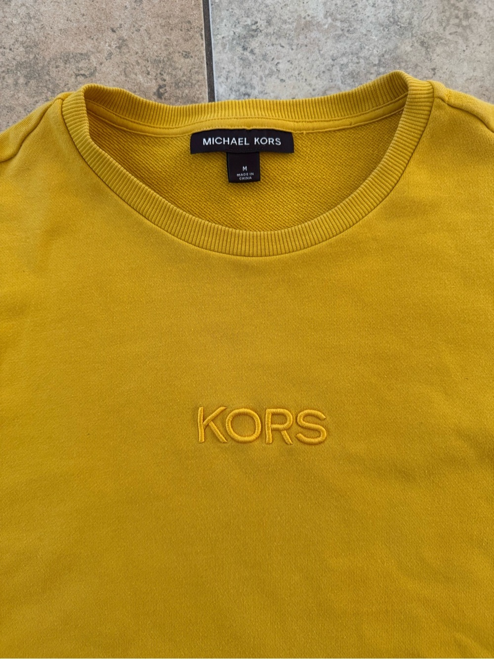 Michael Kors Men’s Mustard Crewneck Sweatshirt